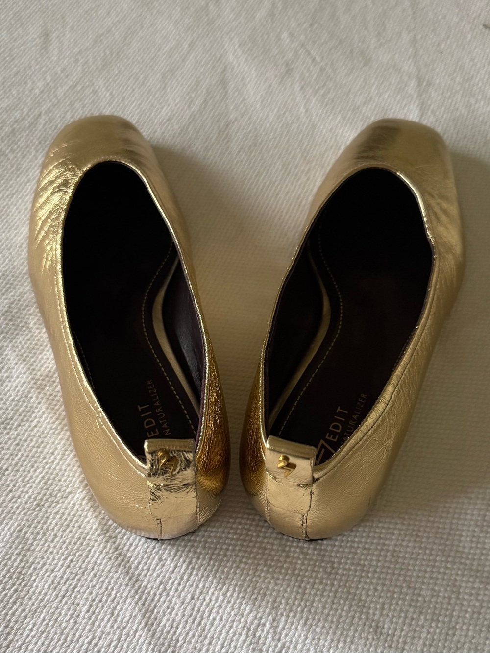 27 Edit Naturalizer Women's Carla Ballet Flat - Dark Gold - EUC - Size 9 - Picture 4 of 6